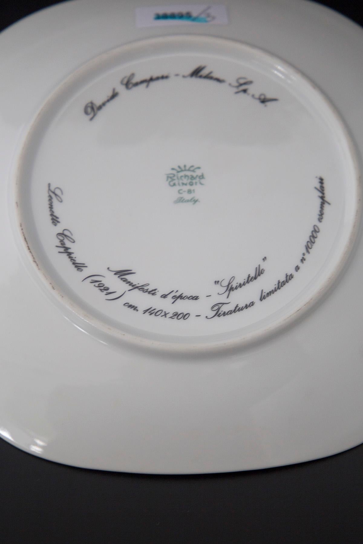 Ceramica Piatti decorativi di David Campari per Richard Ginori