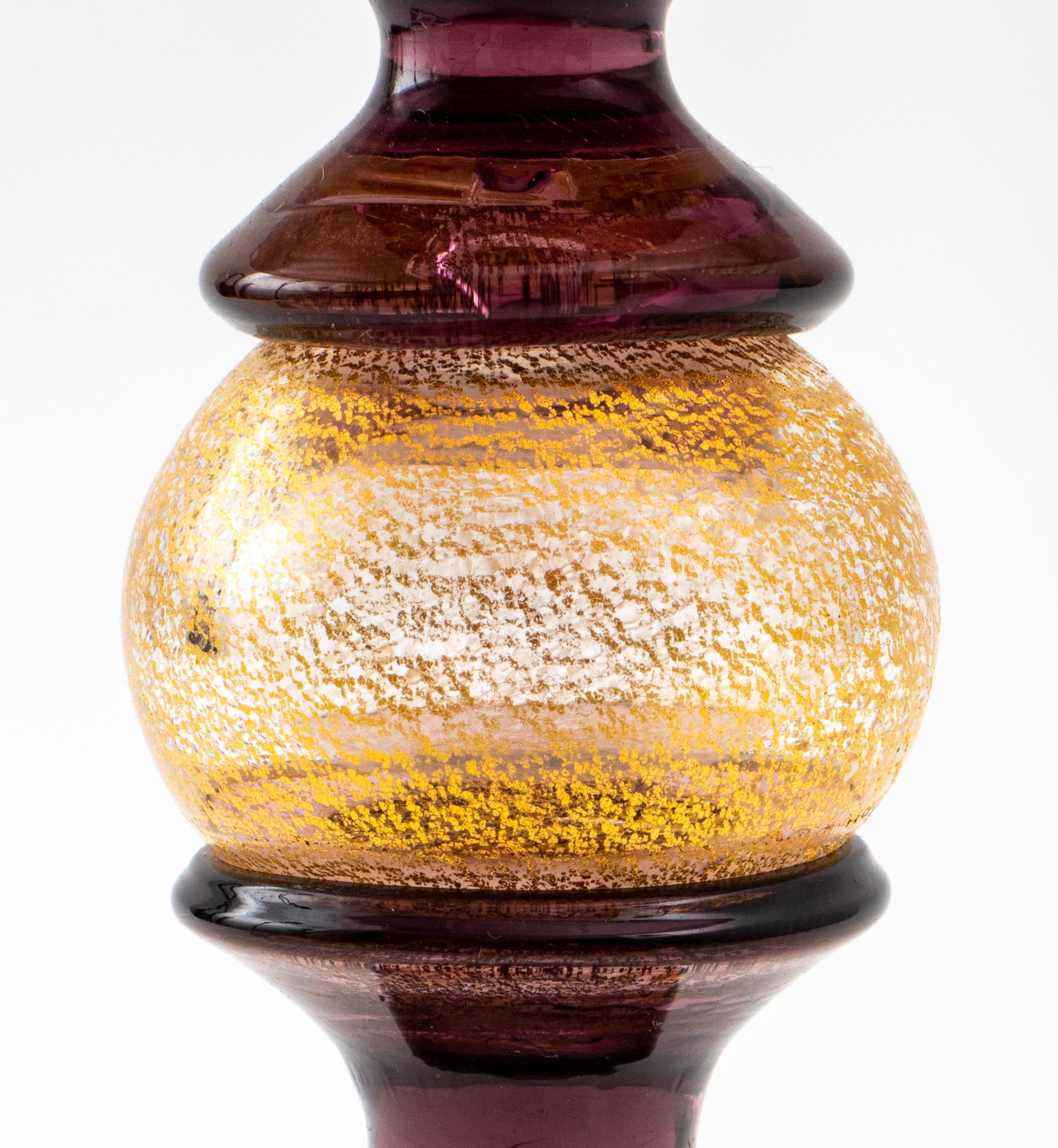 Modern Davide Fuin Venetian Glass Goblet