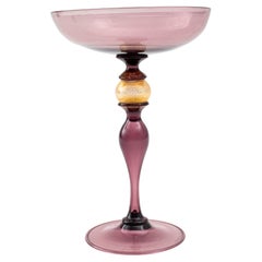 Davide Fuin Venetian Glass Goblet