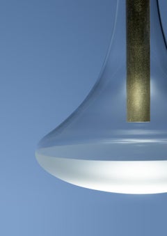 Davide Groppi CATHODE pendant lamp in Brushed Brass by Omar Carraglia