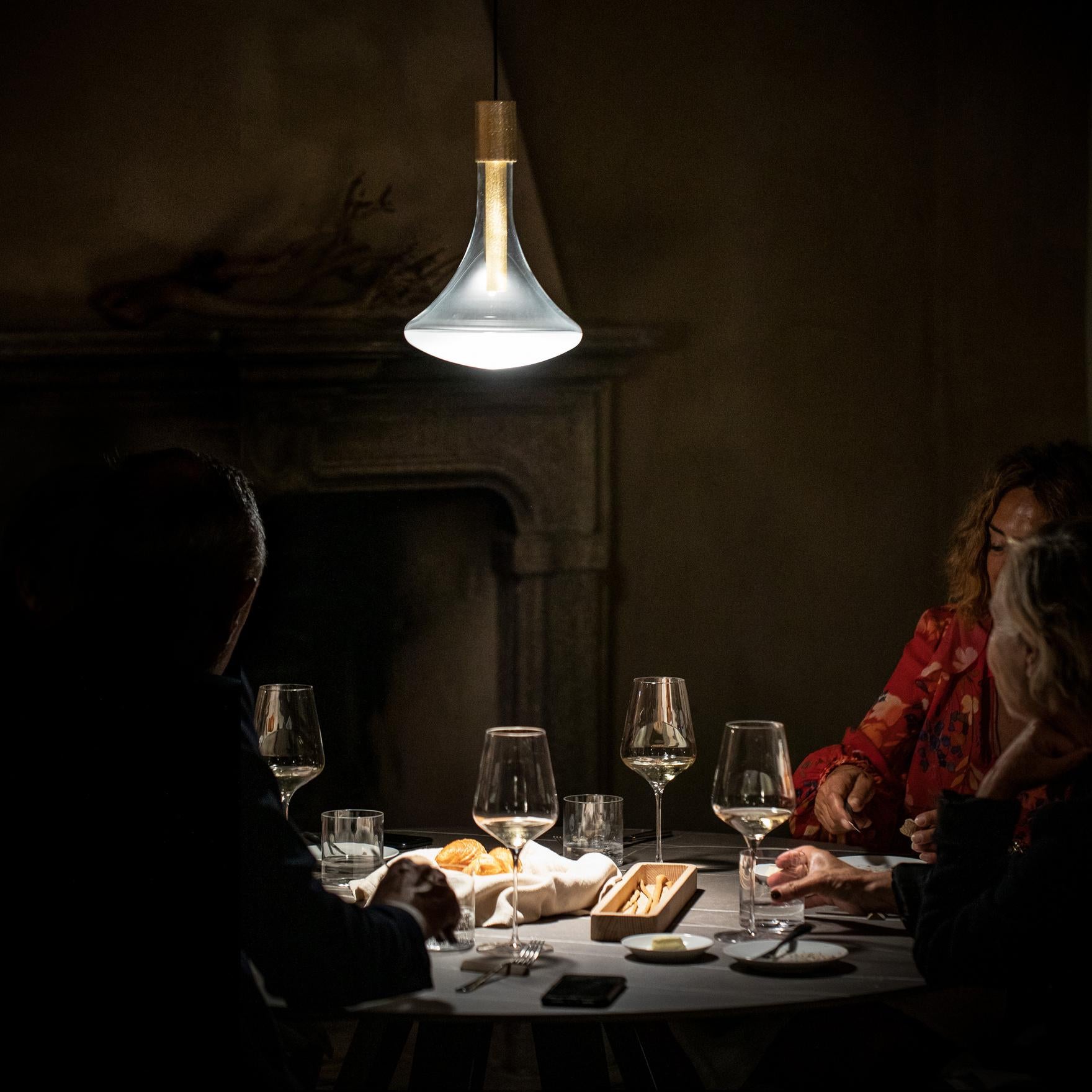 Davide Groppi CATHODE pendant lamp in Matt White by Omar Carraglia  For Sale 5