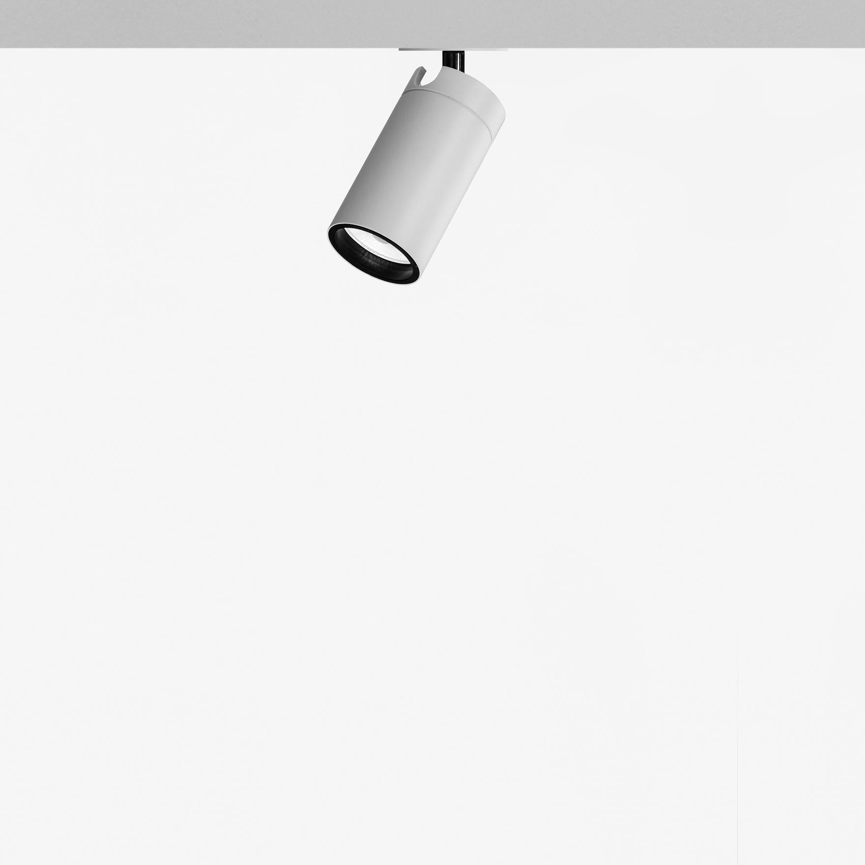 Metal Davide Groppi  DOT R recessed lamp in matt white by Omar Carraglia  For Sale