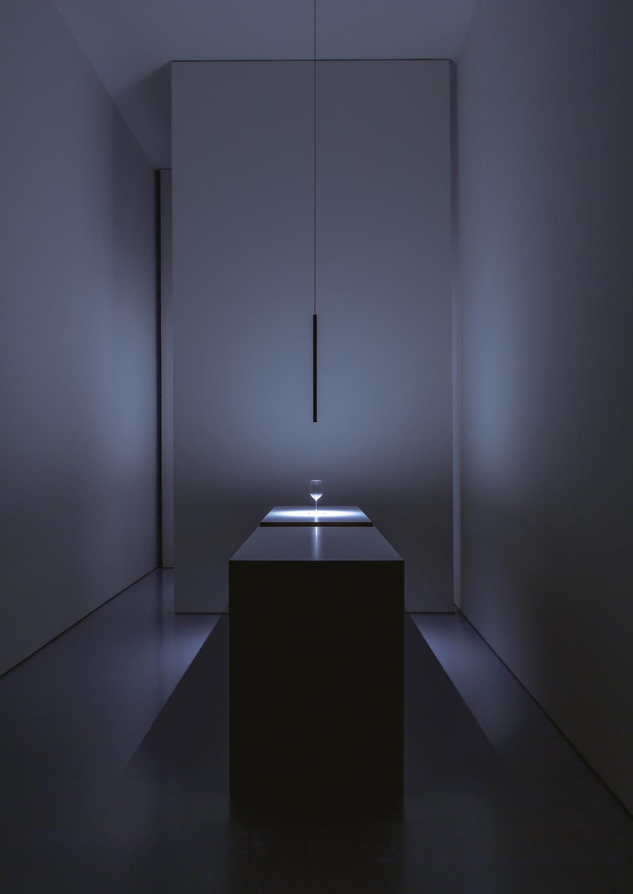 David Groppi MISS lampe suspendue 1-10V en noir total  par Omar Carraglia  Neuf - En vente à Brooklyn, NY