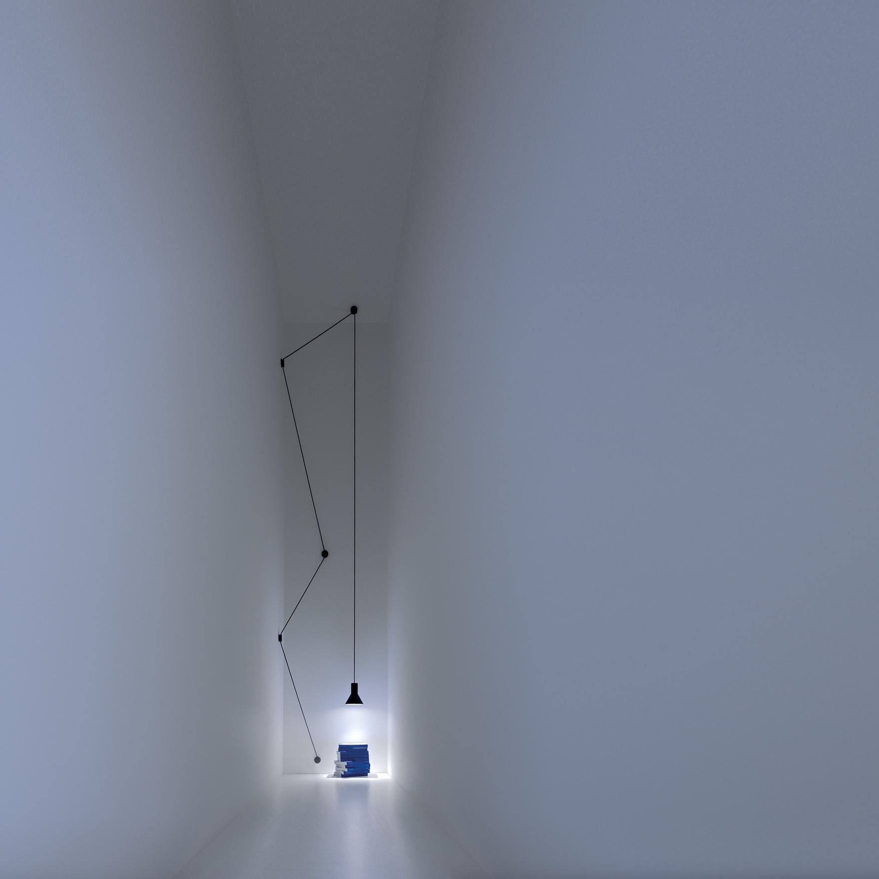 Davide Groppi NEURO pendant lamp in Matt Black by Beppe Merlano In New Condition For Sale In Brooklyn, NY