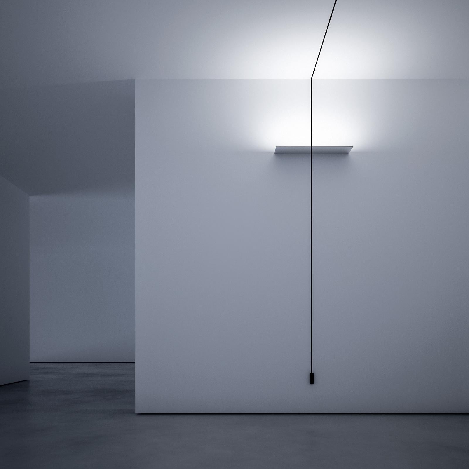 Italian Davide Groppi REFLEX wall lamp in matt black by Michele Groppi For Sale