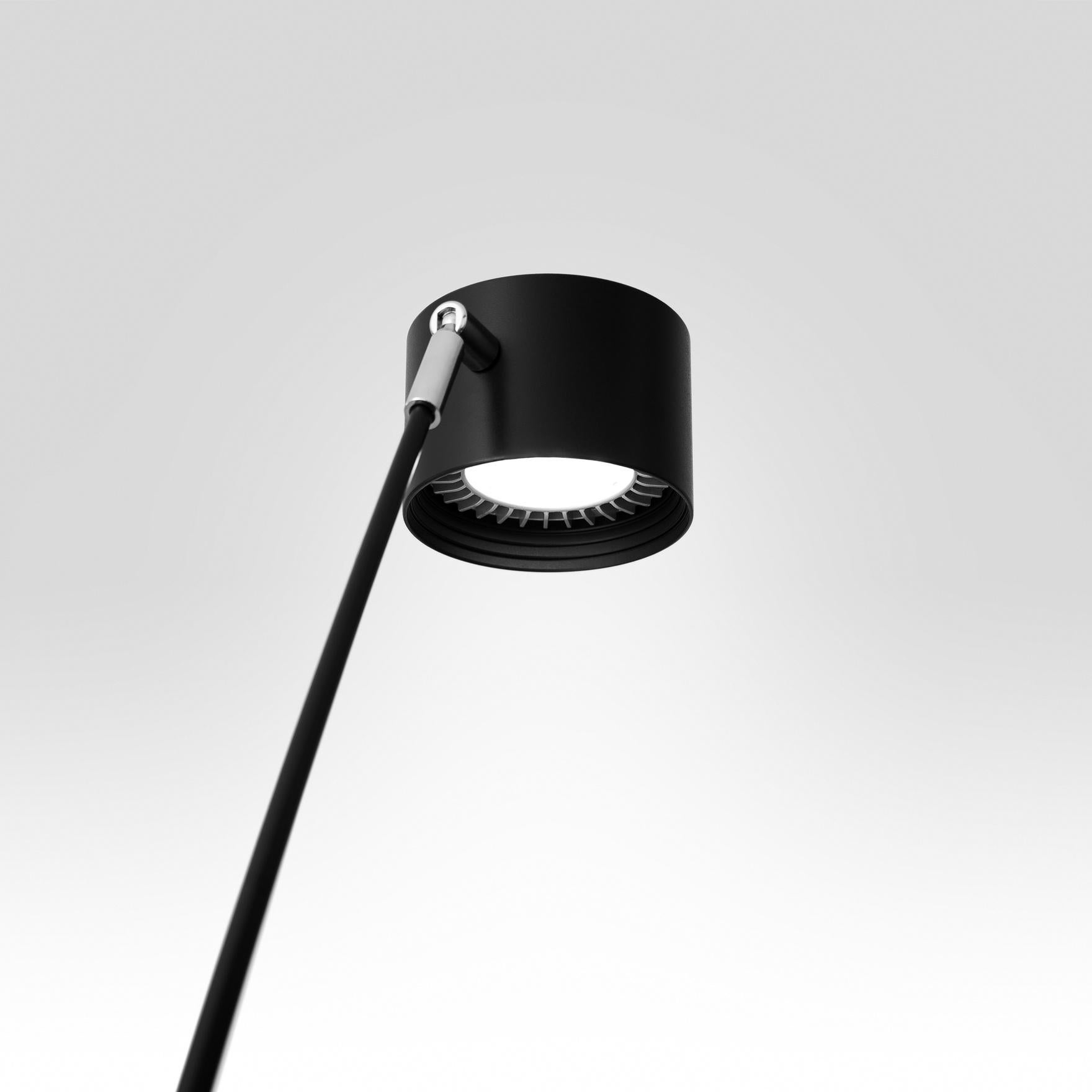 David Groppi SAMPEI Large lampadaire en noir mat by Enzo Calabrese  en vente 3