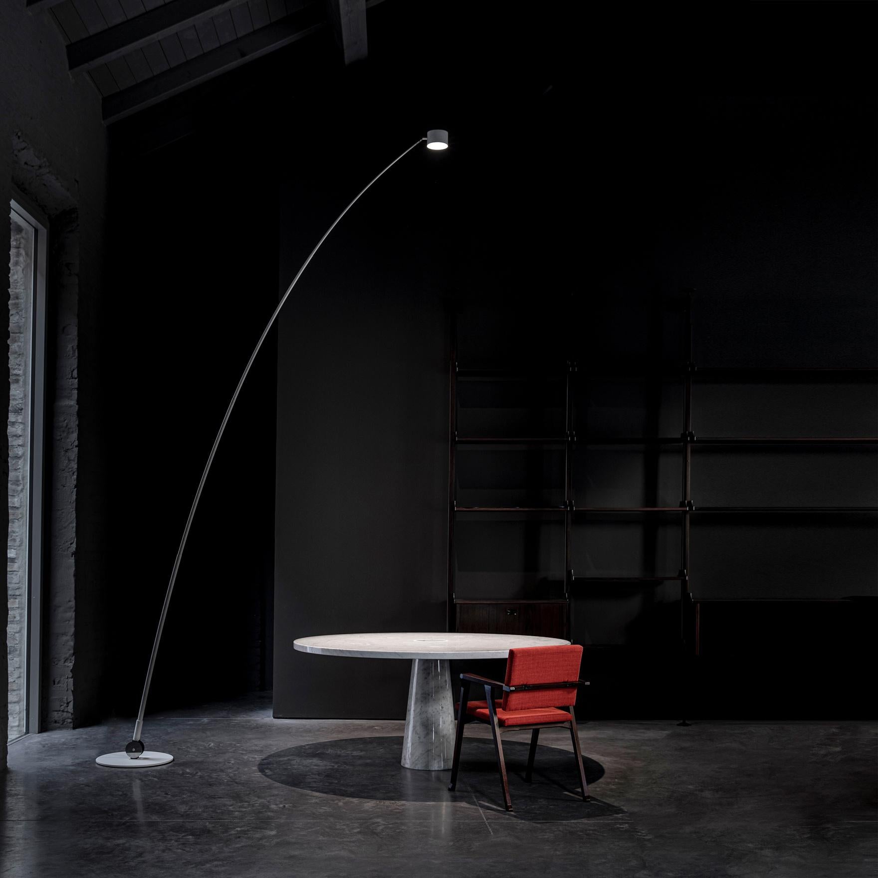Metal Davide Groppi SAMPEI Large floor lamp in Matt White by Enzo Calabrese  For Sale