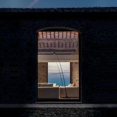 Davide Groppi SAMPEI Small floor lamp in Matt Black by Enzo Calabrese