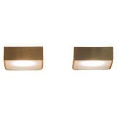 Davide Groppi TOAST wall lamp in Brushed Brass by Alberto Zattin