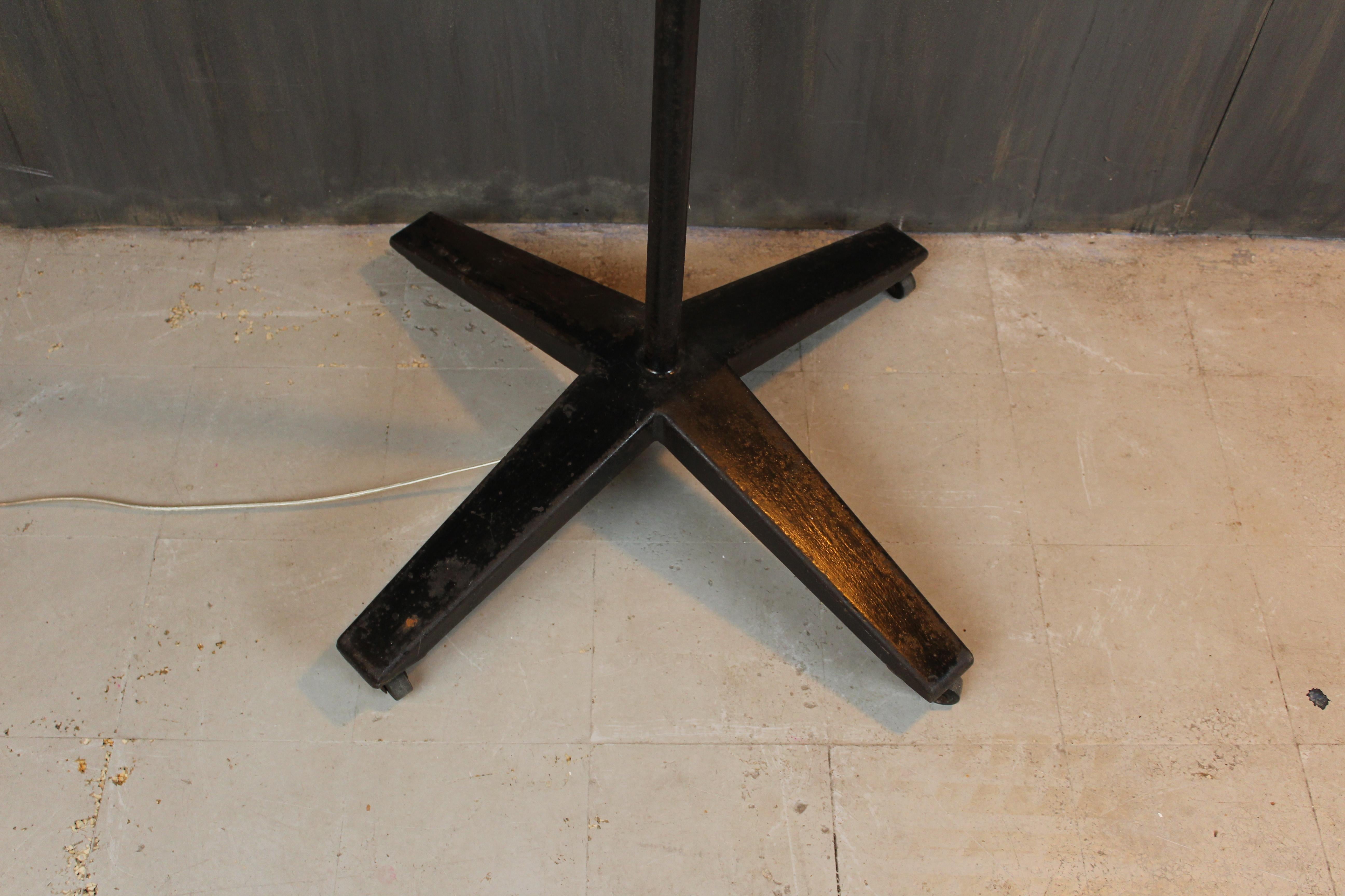 Contemporary Davide Moretto “Cappuccetto Rosso” Floor Lamp in Cast Iron with Red Shade, Italy For Sale