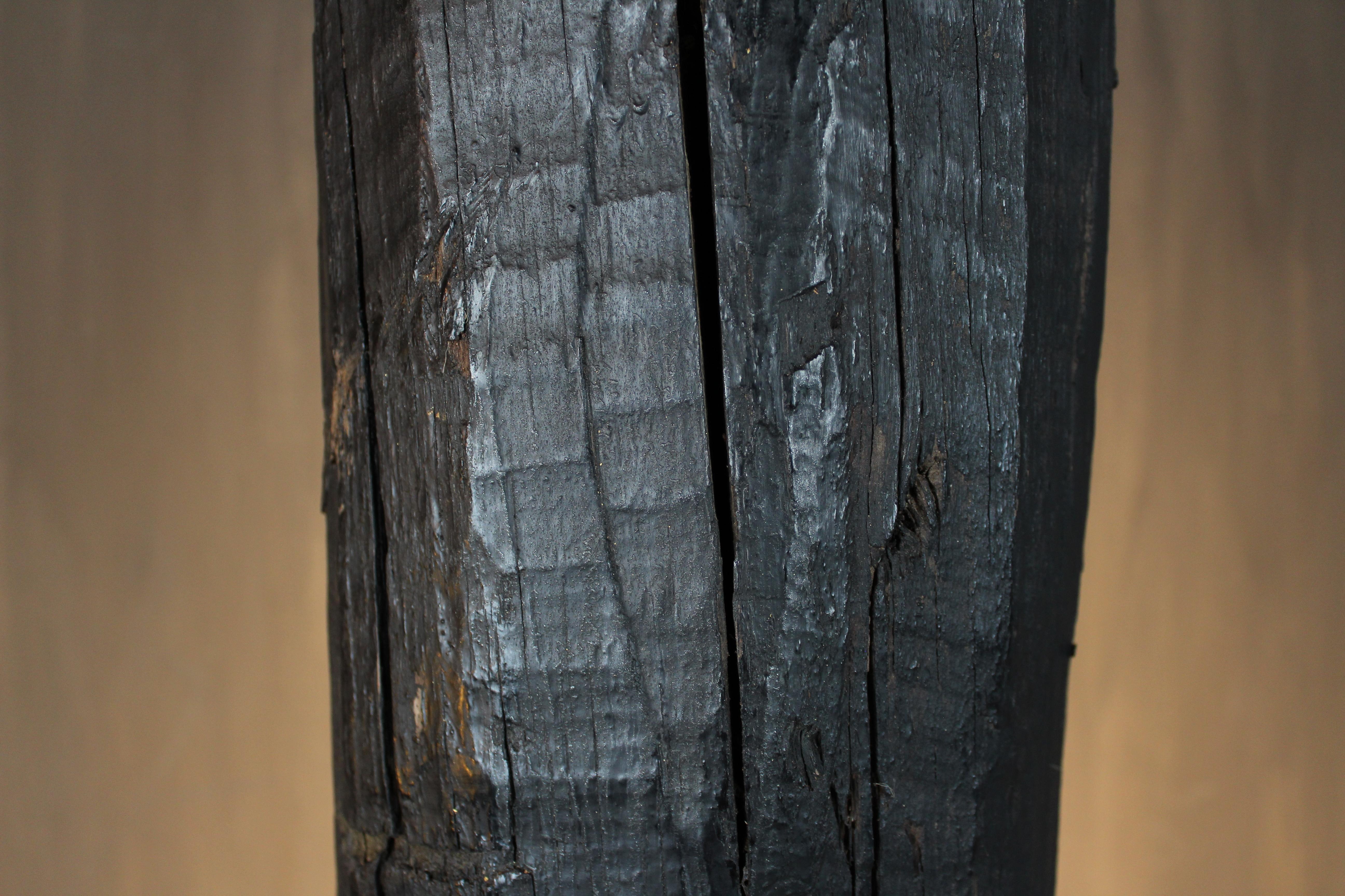 Davide Moretto Floor Lamp in Venetian Oak from Venice Lagoon “Bricola”, Italy For Sale 1