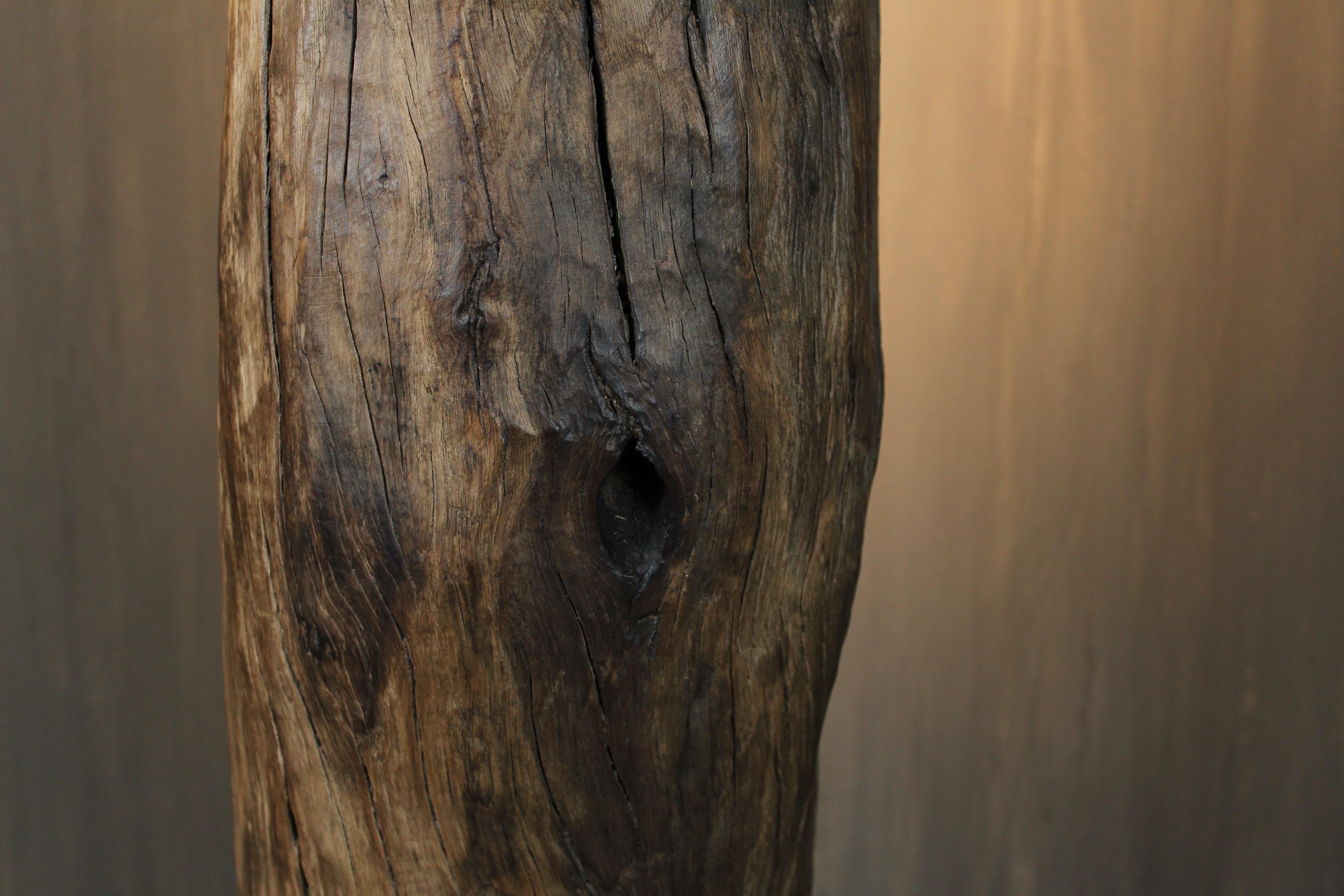 Davide Moretto Floor Lamp in Venetian Oak from Venice Lagoon “Bricola”, Italy For Sale 2