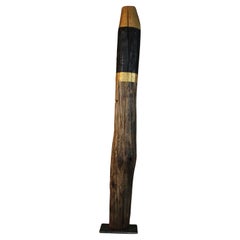 Davide Moretto Floor Lamp in Venetian Oak from Venice Lagoon “Bricola”, Italy