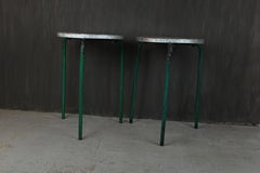 Tavolini "Mosaico" di David Moretto con piano in mosaico di vetro, Italia, coppia