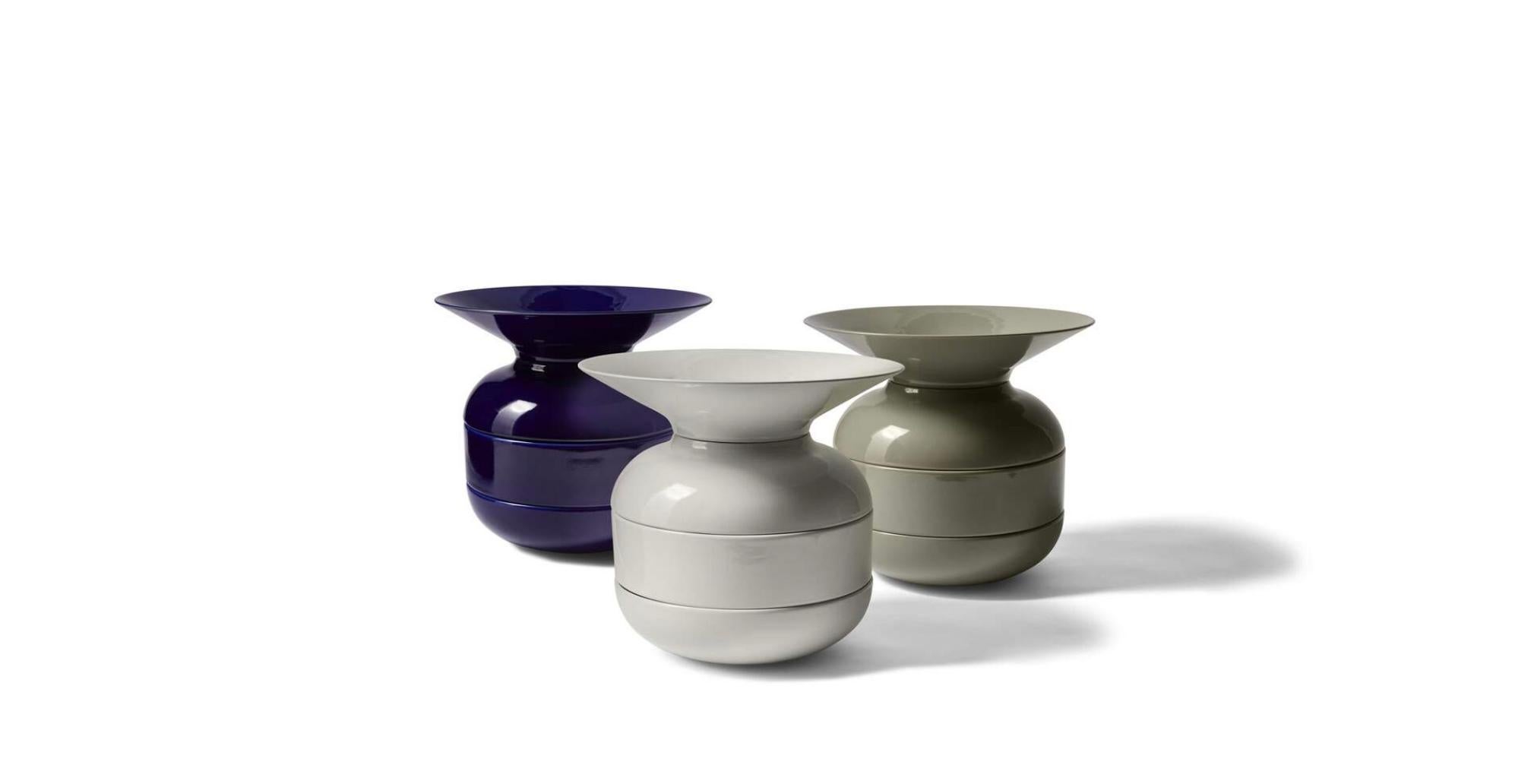 Italian Davide Oldani Attila Veres Set of Three Torrecotta  For Cassina For Sale