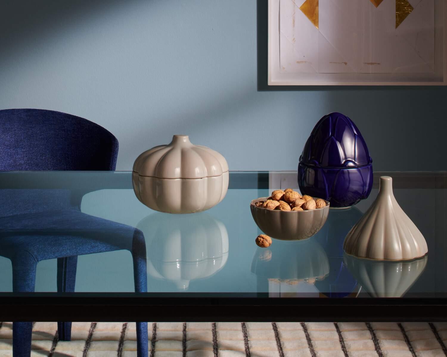 Contemporary Davide Oldani Taac Onion Ceramic Center Piece For Sale