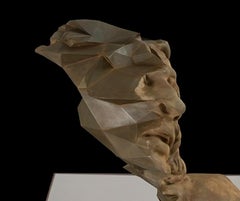 „Laocoon Fragment #8_005.003“ Skulptur aus Eisenholz in Mischtechnik, 2016, kleine Auflage