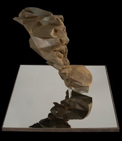„Laocoon Fragment #8_005.003“ Skulptur aus Eisenholz in Mischtechnik, 2016, kleine Auflage