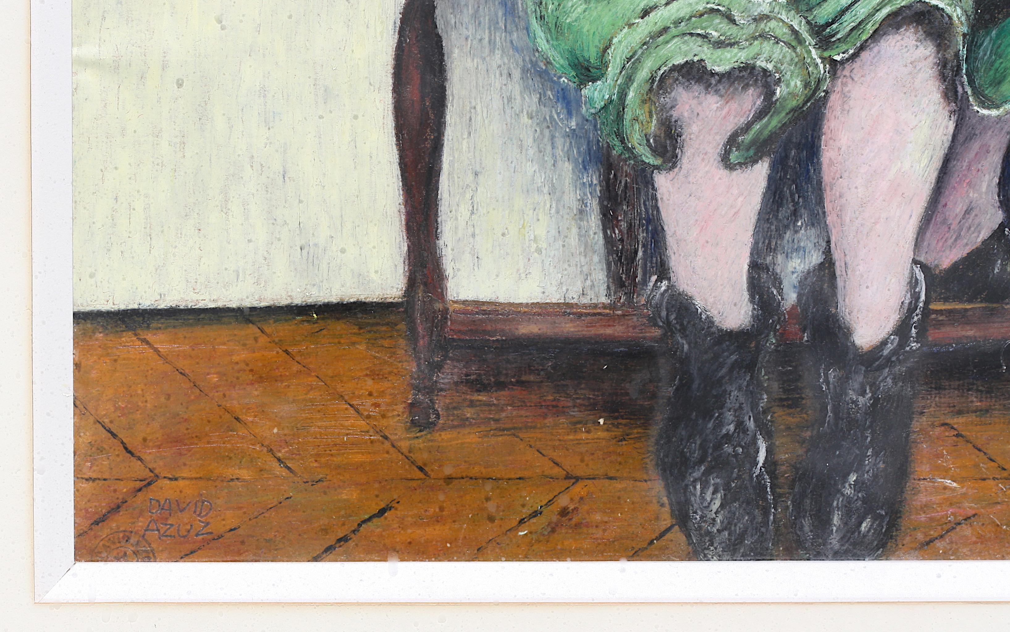 Davidf Azuz, (Franzose/ Israeli, 1942-2014), Rendez-Vous, 1981 im Zustand „Gut“ im Angebot in West Palm Beach, FL