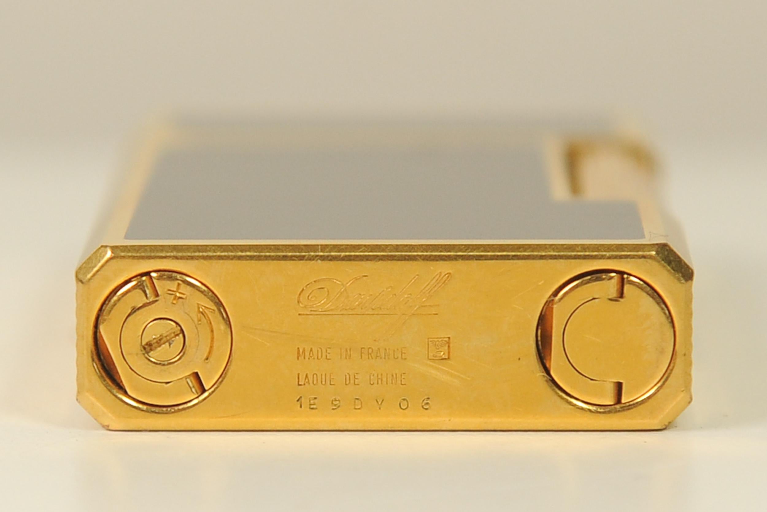 Dupont by Davidoff Ligne 1 Cigarette Lighter Made in France Stamped 1E9DY06 For Sale 5