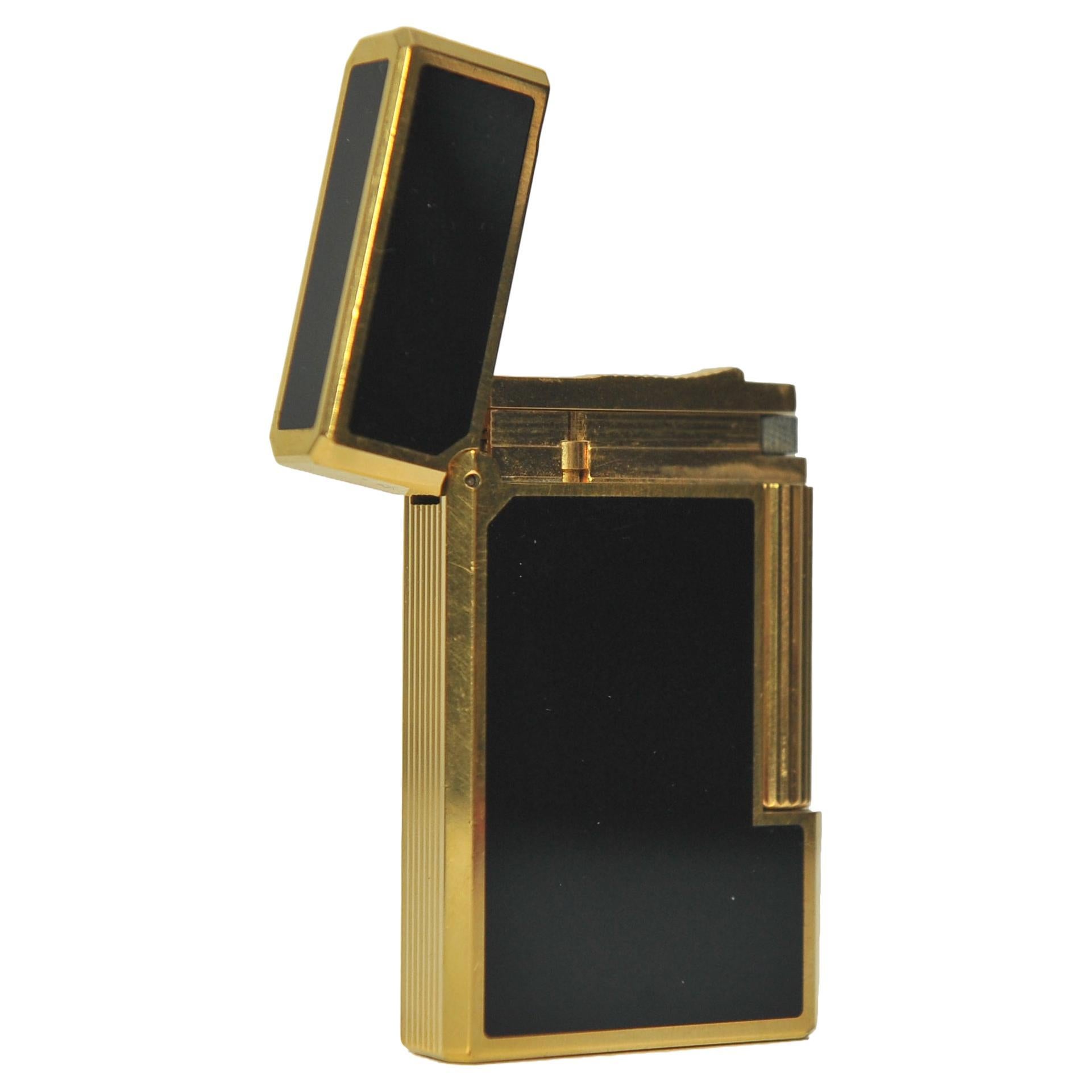 Art Deco Davidoff Laque De Chine Pocket Cigarette Lighter Made in France Stamped 1E9DY06  For Sale