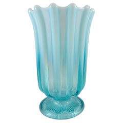 Vaso Davidson Blue Pearline in vetro vittoriano "Brideshead