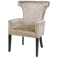 Davidson's Contemporary, Brunswick Chair, with High-Gloss Sycamore Wood Legs