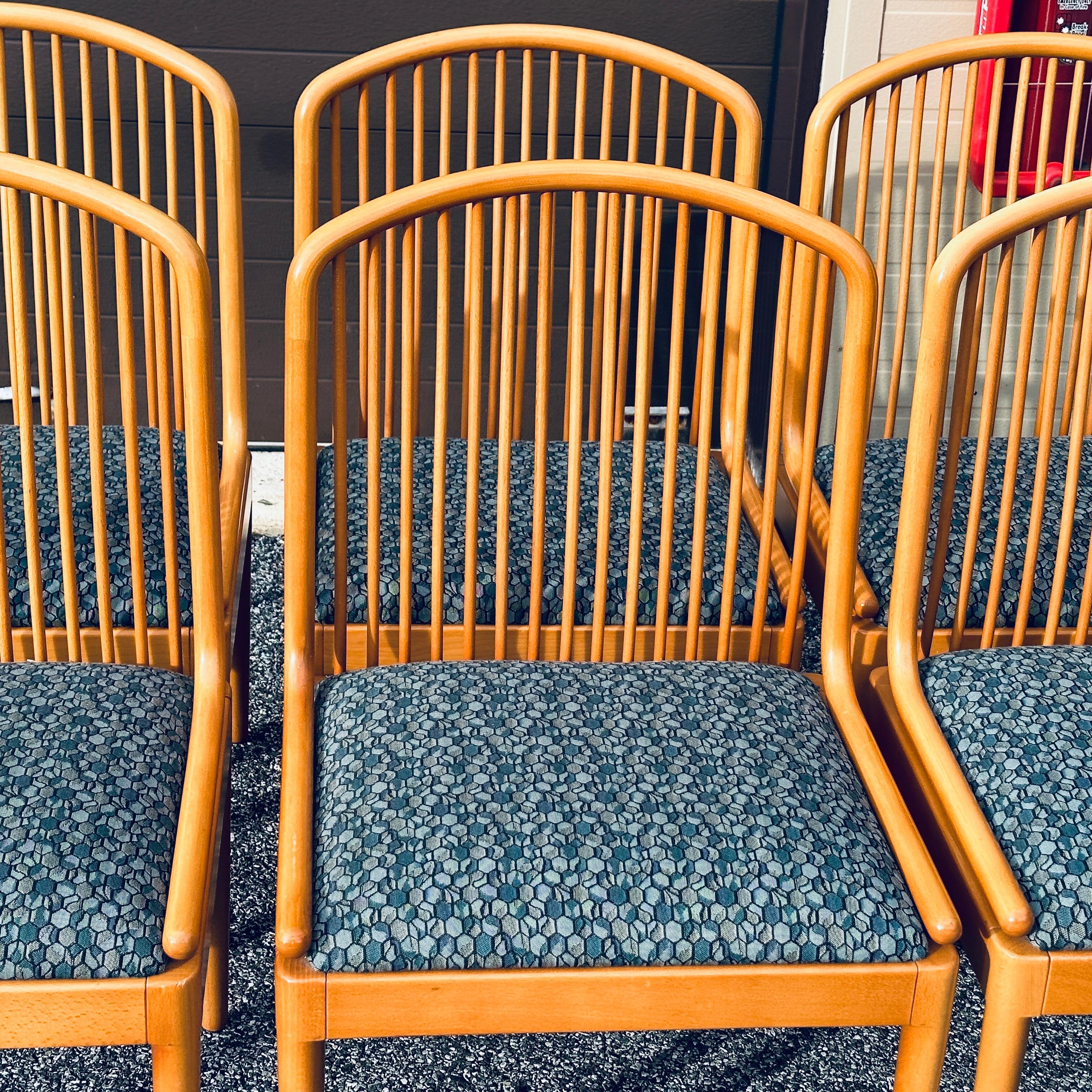 Davis Allen Andover Dining Side Chairs - Set 6 In Good Condition For Sale In West Chester, PA