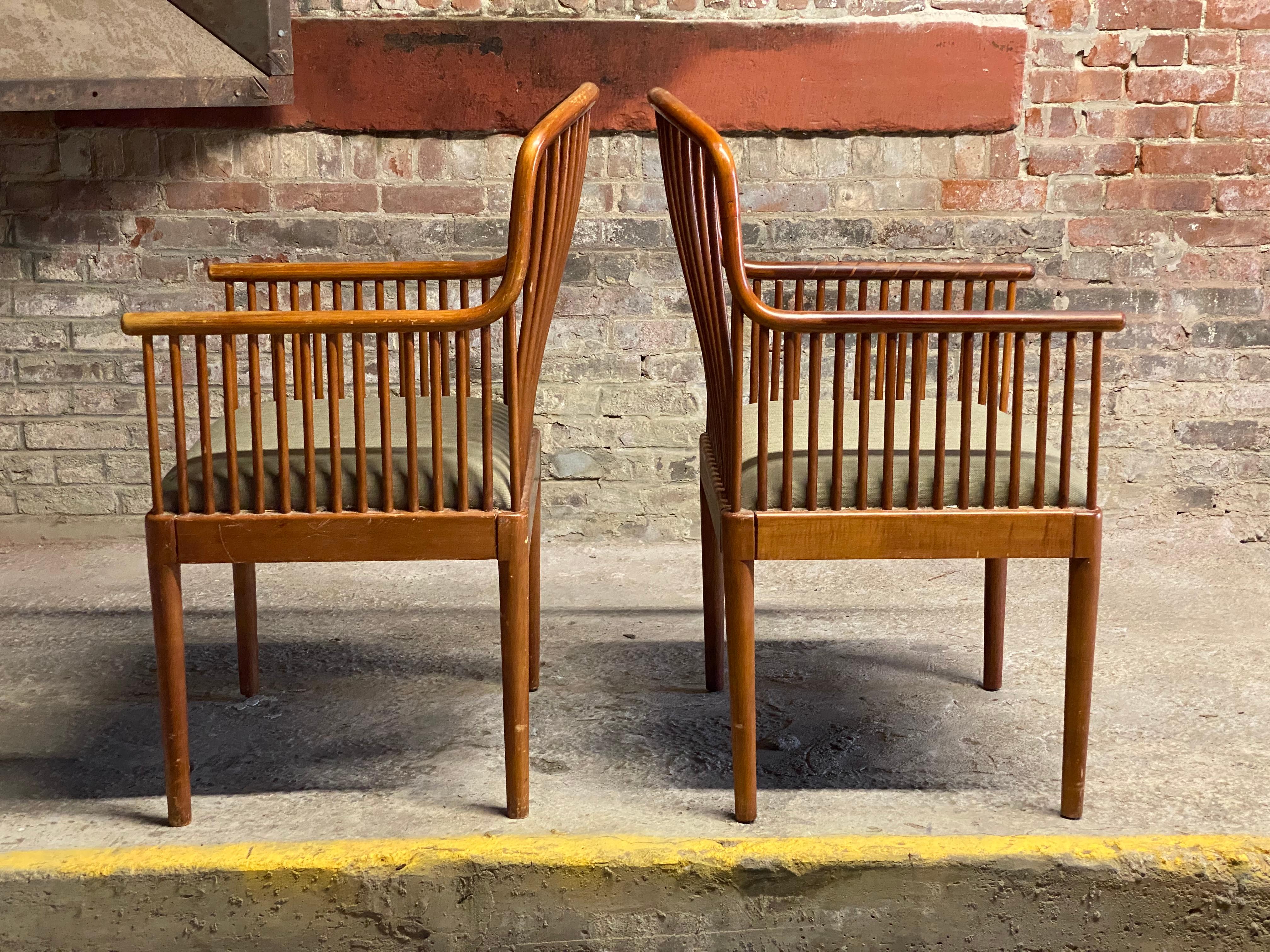 Davis Allen for Knoll 1983 Exeter Chairs, a Pair In Good Condition In Garnerville, NY