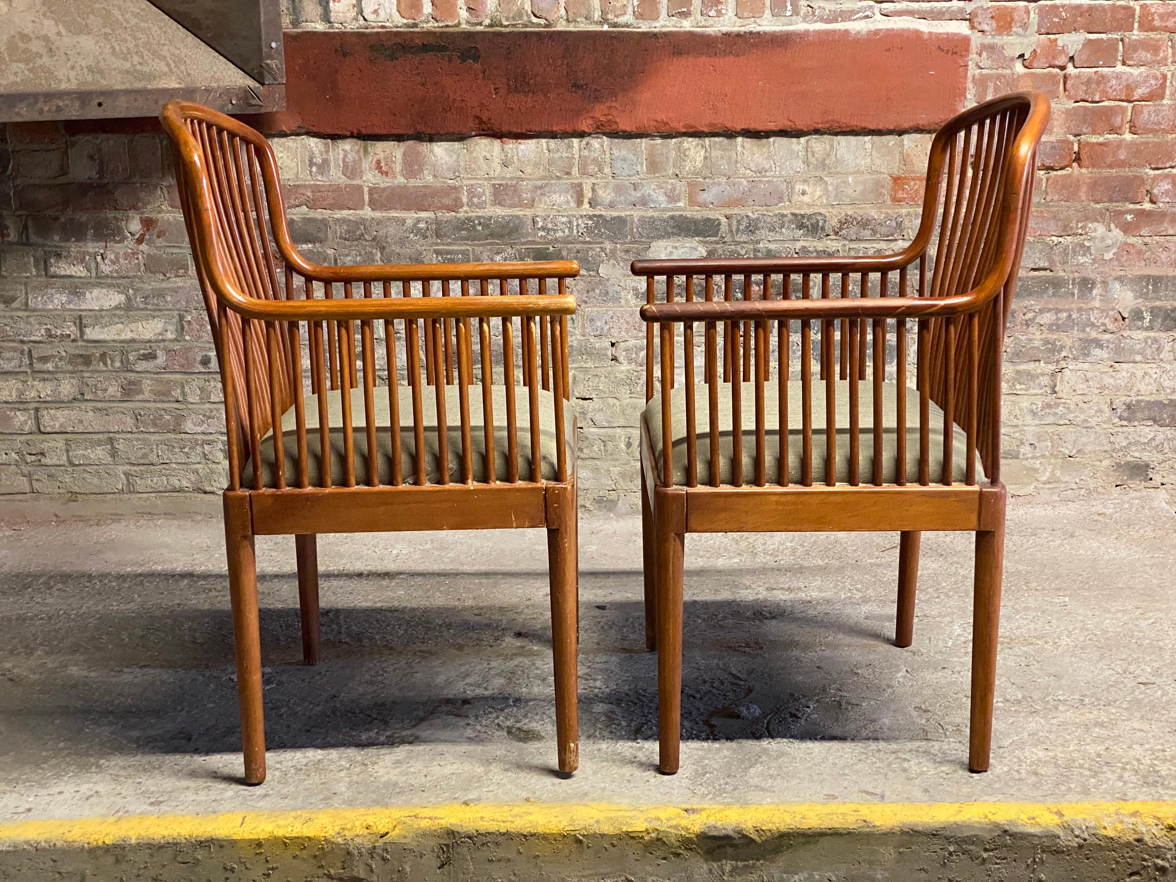 Late 20th Century Davis Allen for Knoll 1983 Exeter Chairs, a Pair