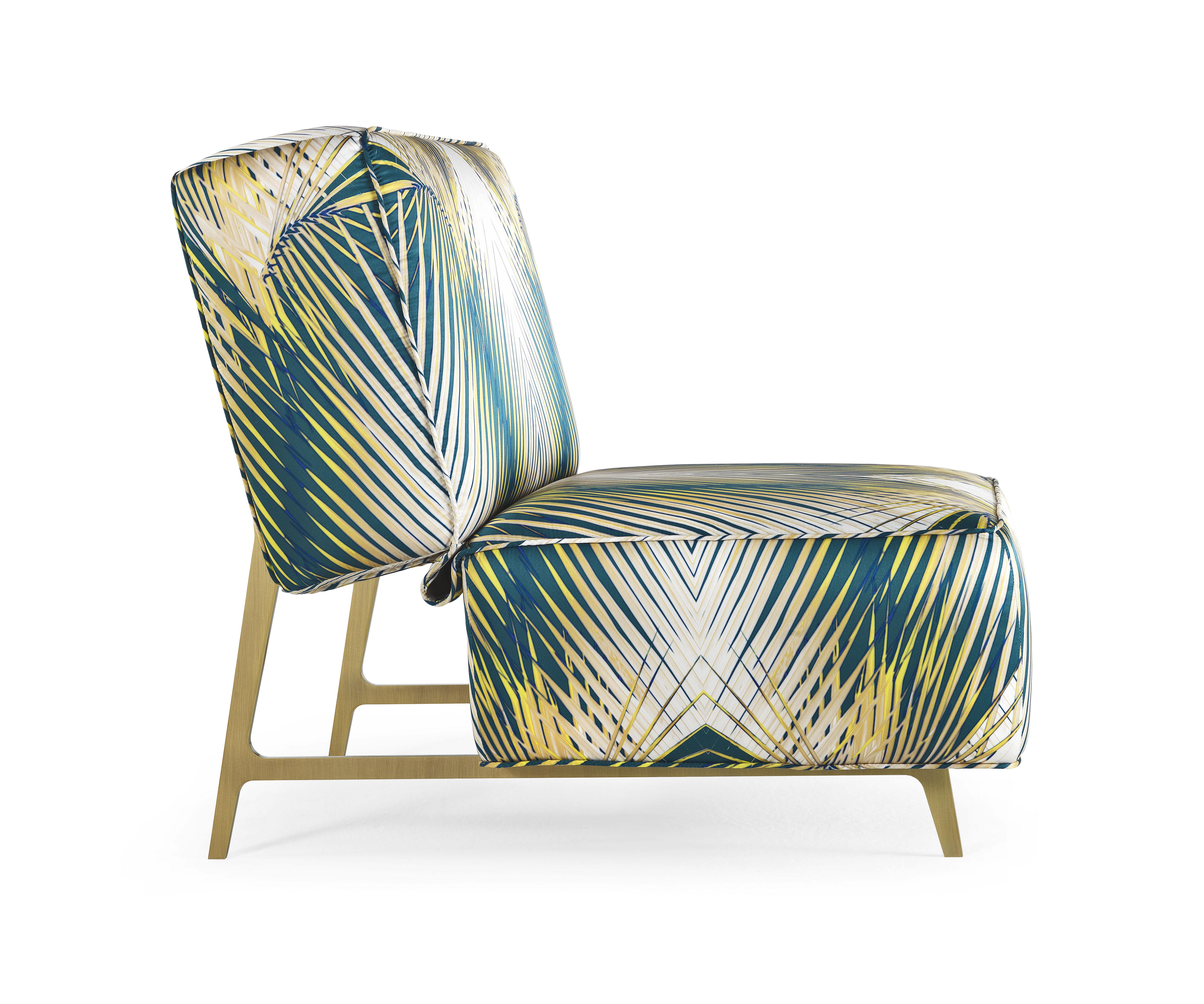 Modern 21st Century Davis Armchair in Fabric by Roberto Cavalli Home Interiors For Sale