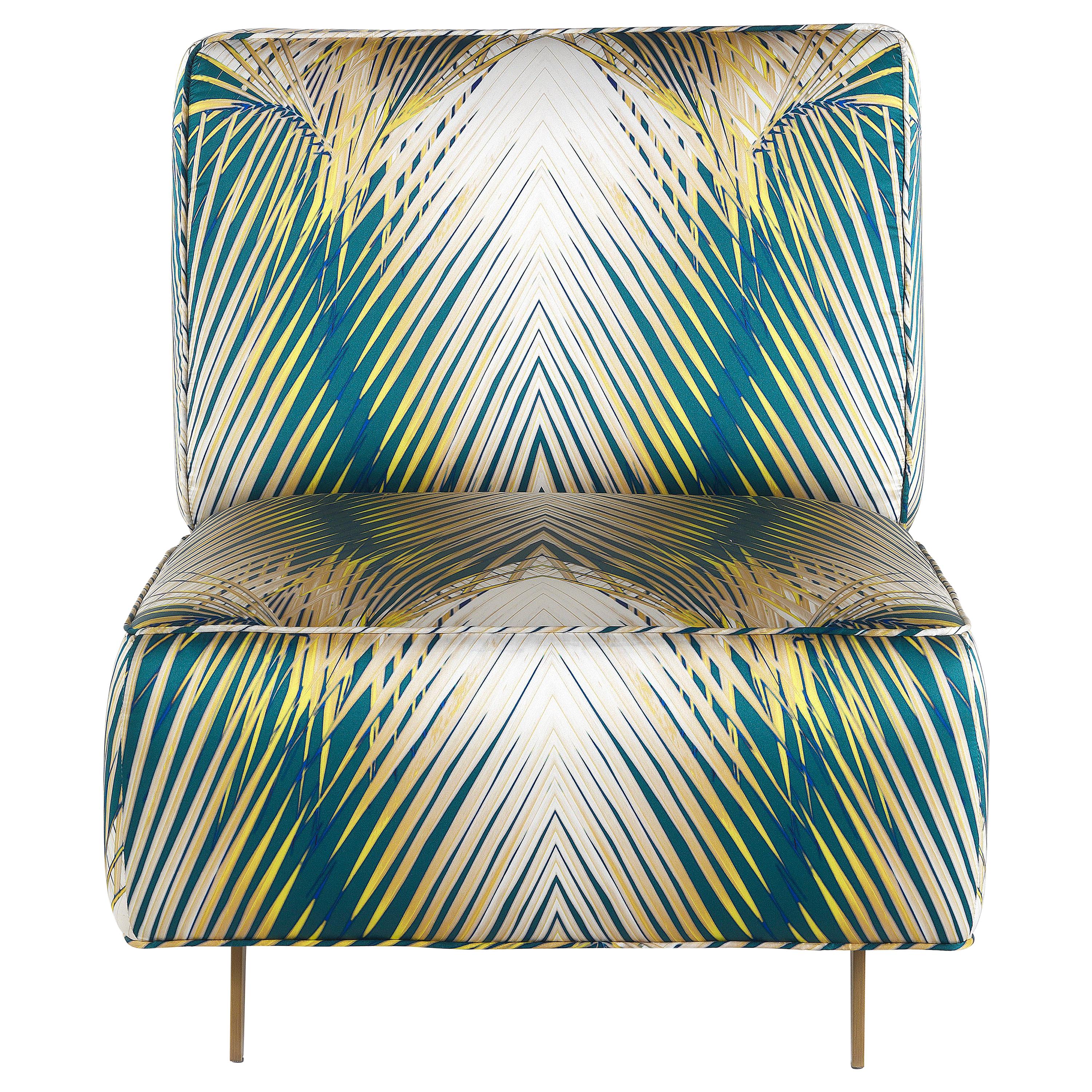 21st Century Davis Armchair in Fabric by Roberto Cavalli Home Interiors For Sale
