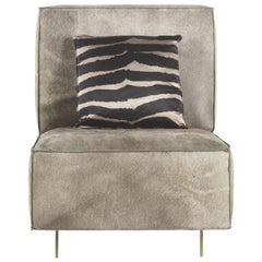 Poltrona Davis del XXI secolo in pelle di Roberto Cavalli Home Interiors