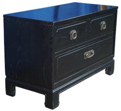 Davis Cabinet Co Cerused Oak Chinoiserie Chest Dresser Nightstand Console Stand