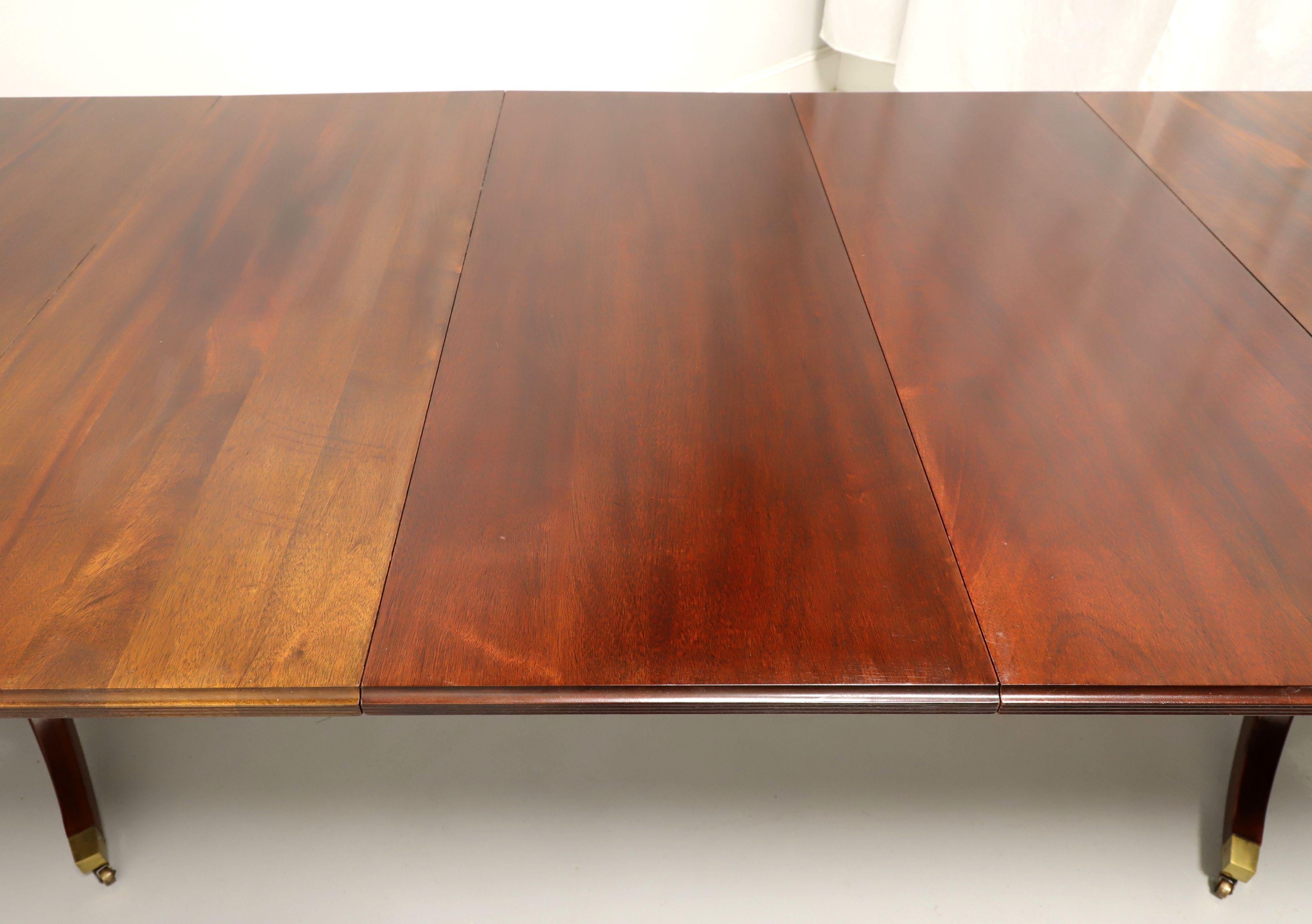 DAVIS CABINET CO Mahogany Traditional Double Pedestal Dining Table 3