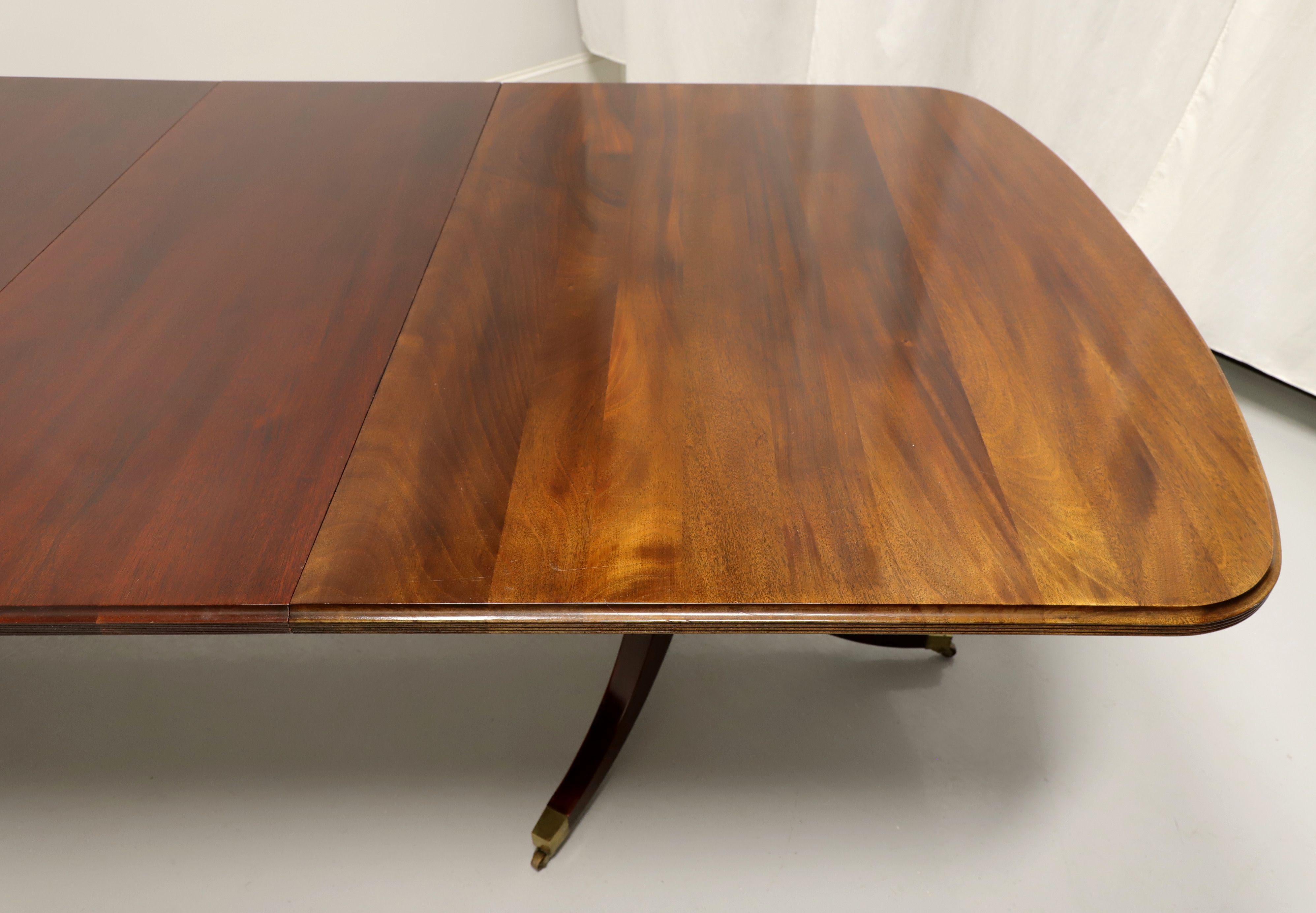 DAVIS CABINET CO Mahogany Traditional Double Pedestal Dining Table 4