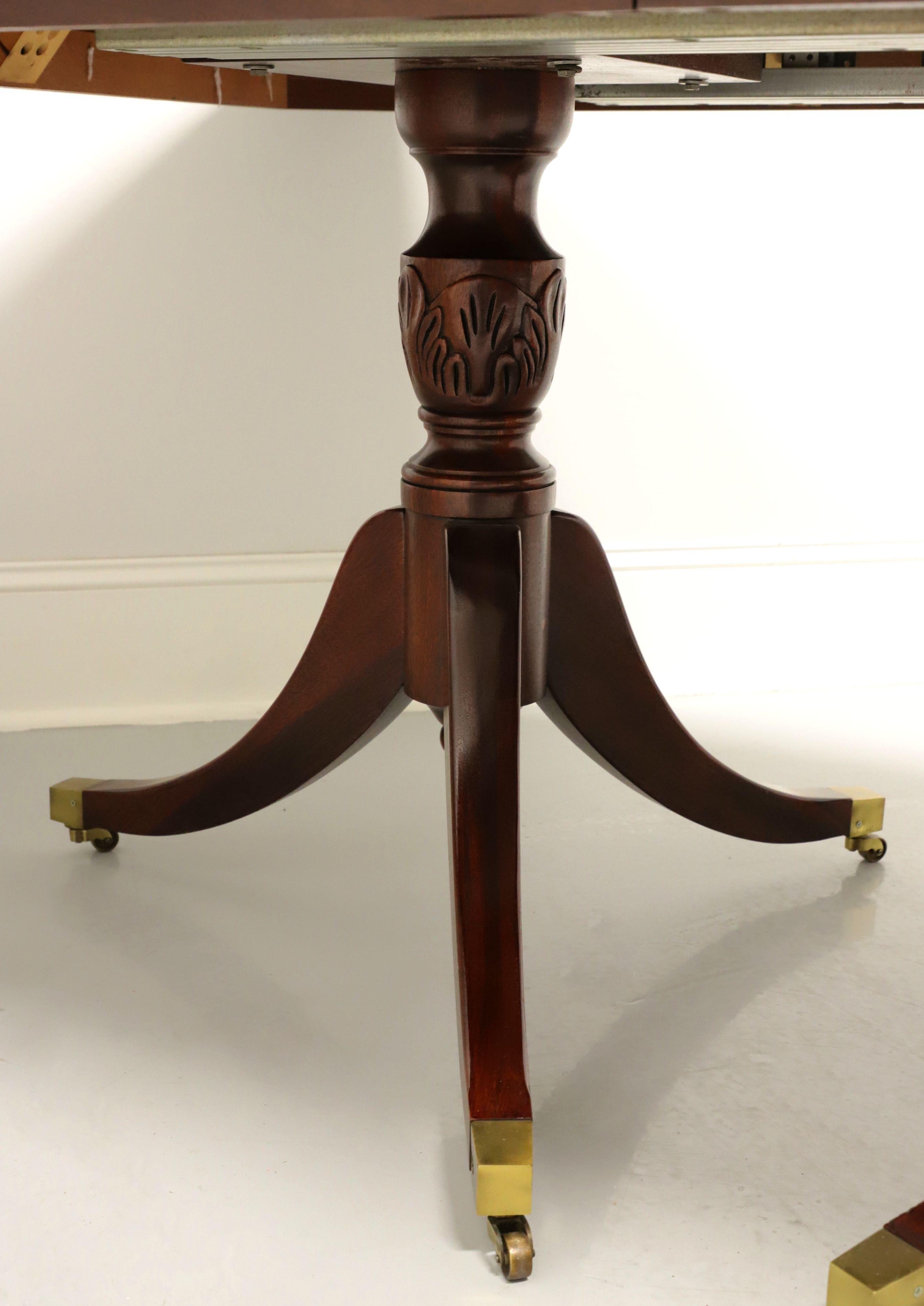 DAVIS CABINET CO Mahogany Traditional Double Pedestal Dining Table 5