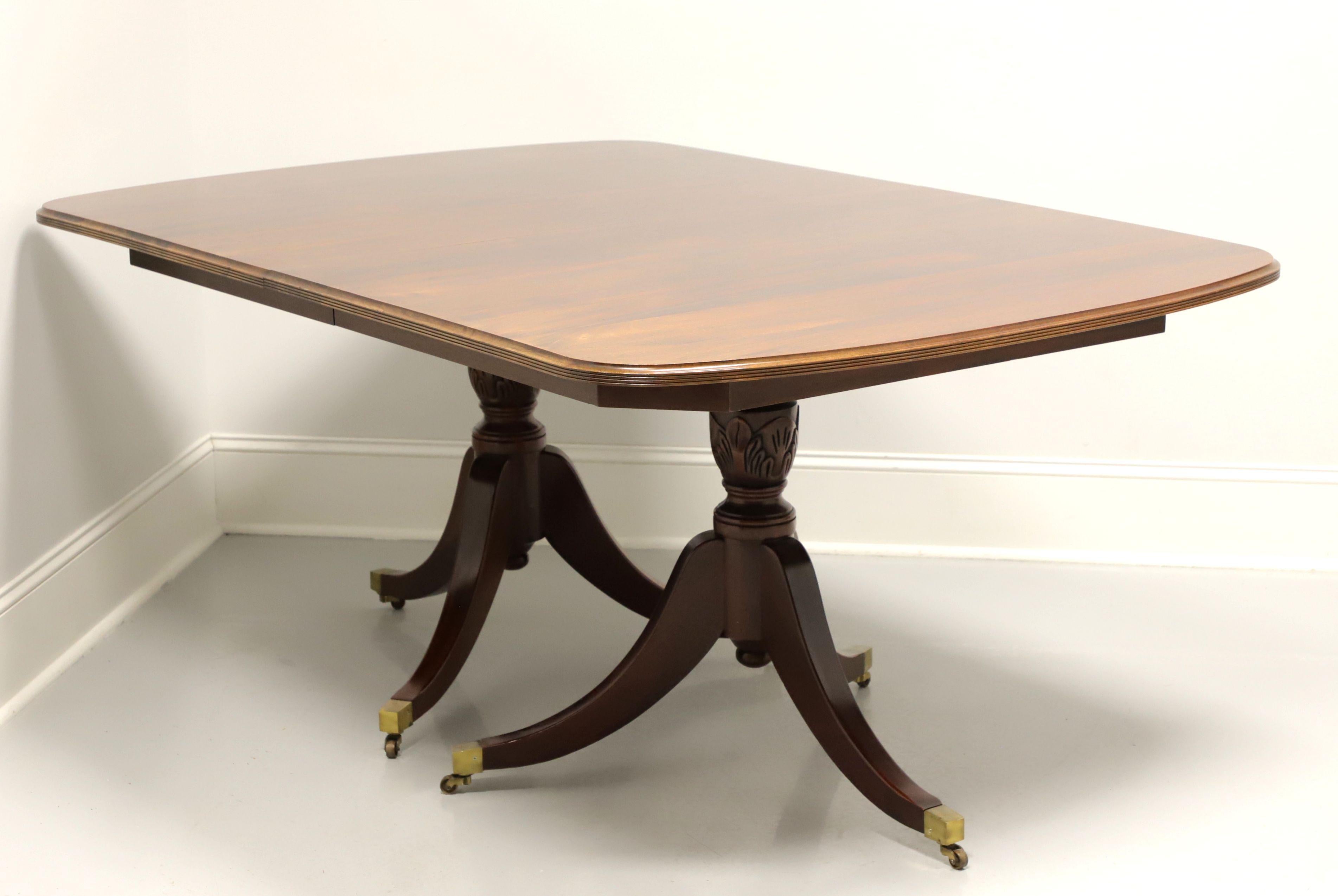 DAVIS CABINET CO Mahogany Traditional Double Pedestal Dining Table 8