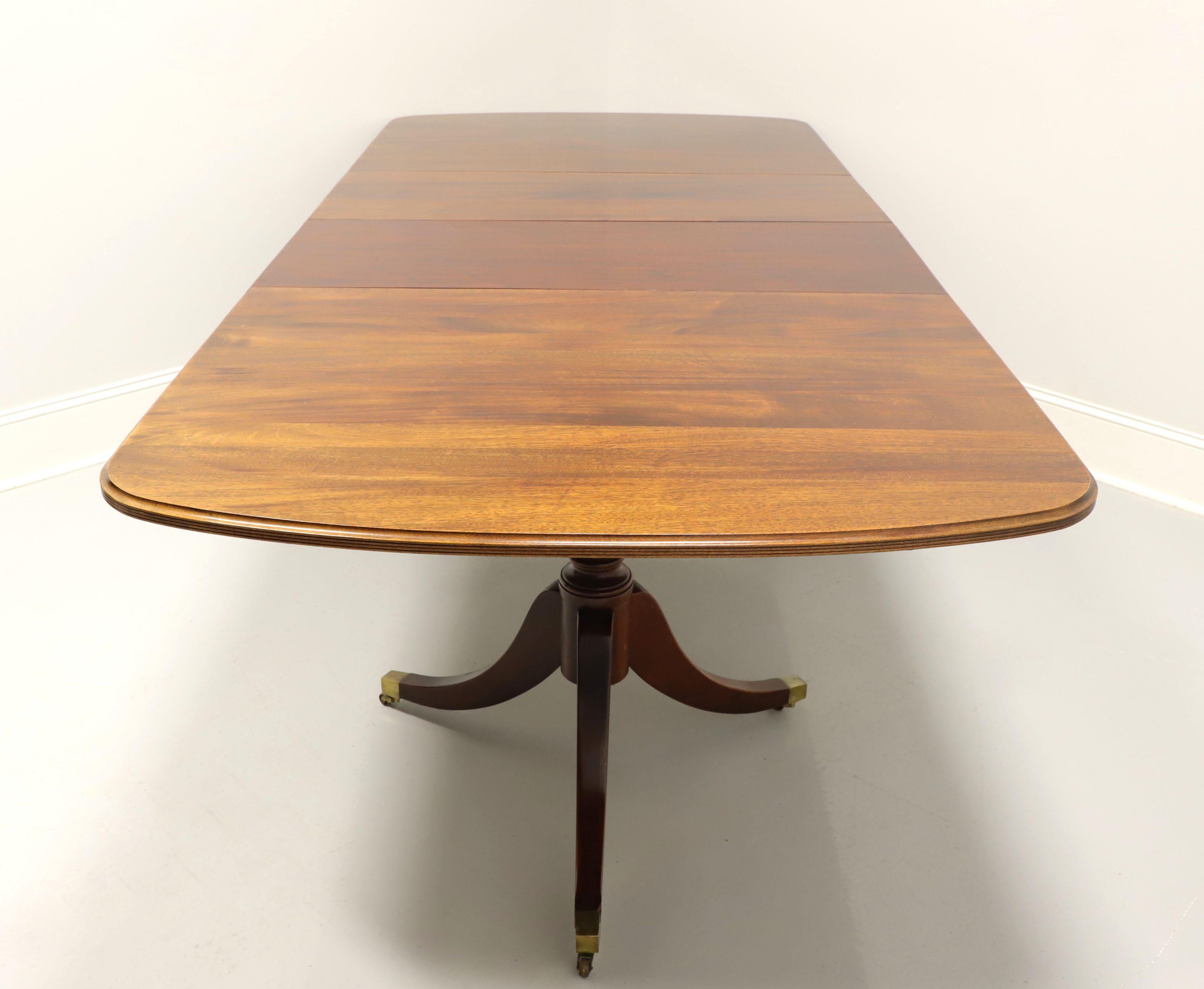 20th Century DAVIS CABINET CO Mahogany Traditional Double Pedestal Dining Table