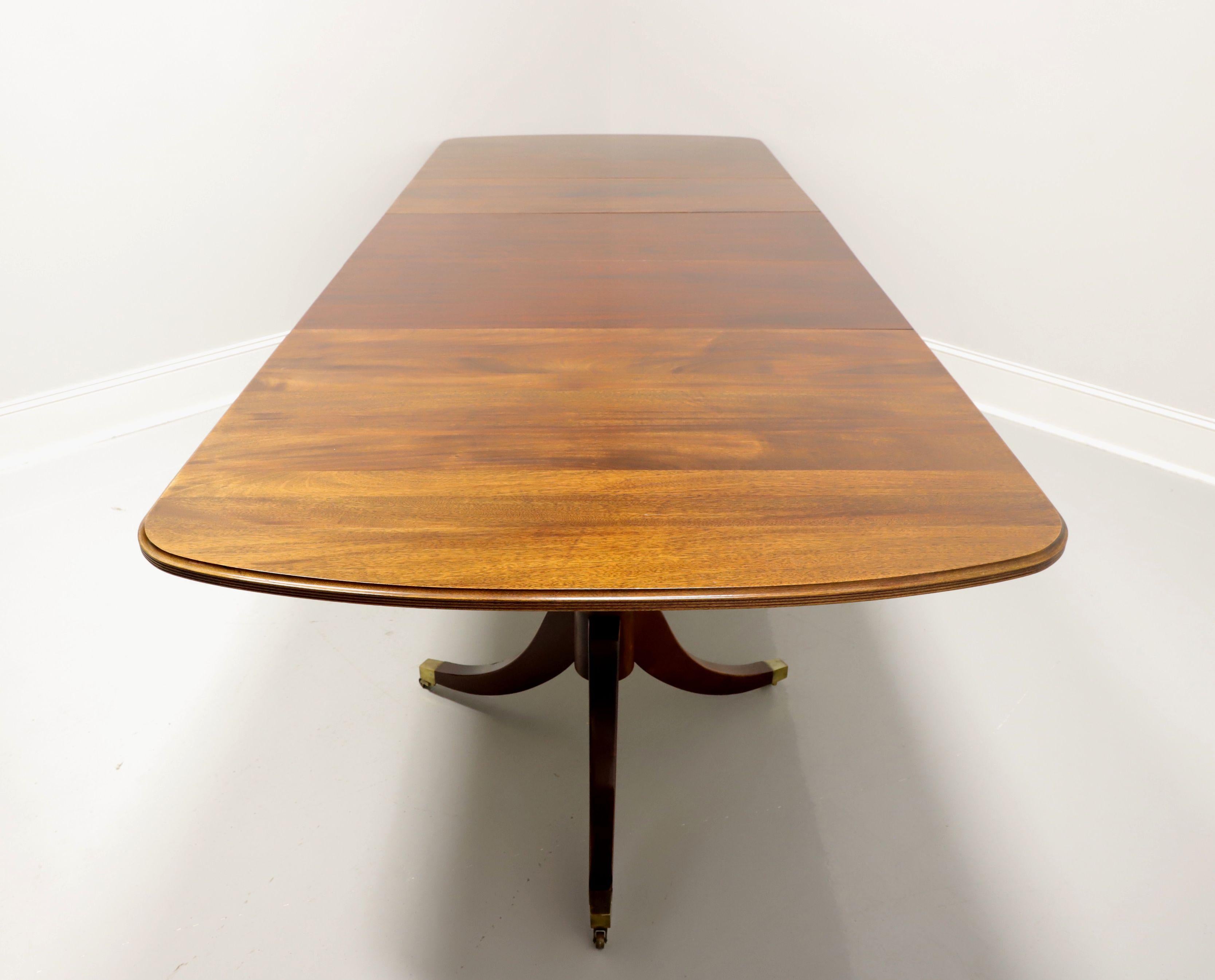 DAVIS CABINET CO Mahogany Traditional Double Pedestal Dining Table 1