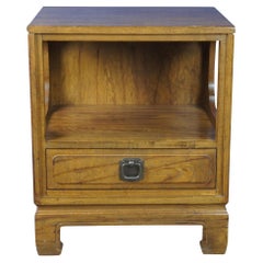 Davis Cabinet Co Teakwood Chinoiserie Night Table Bed End Side Nightstand