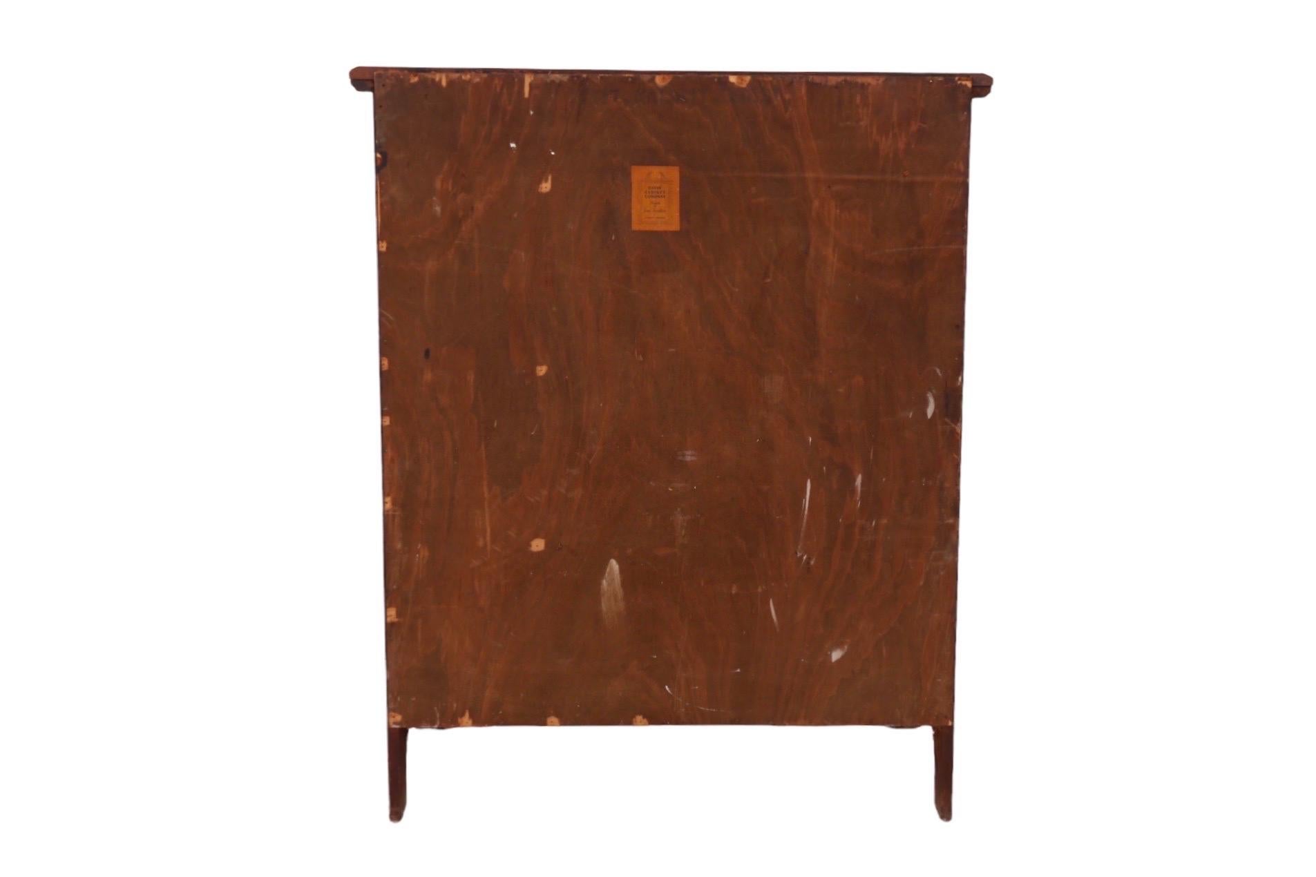 Walnut Davis Cabinet Company Chest of Drawers For Sale