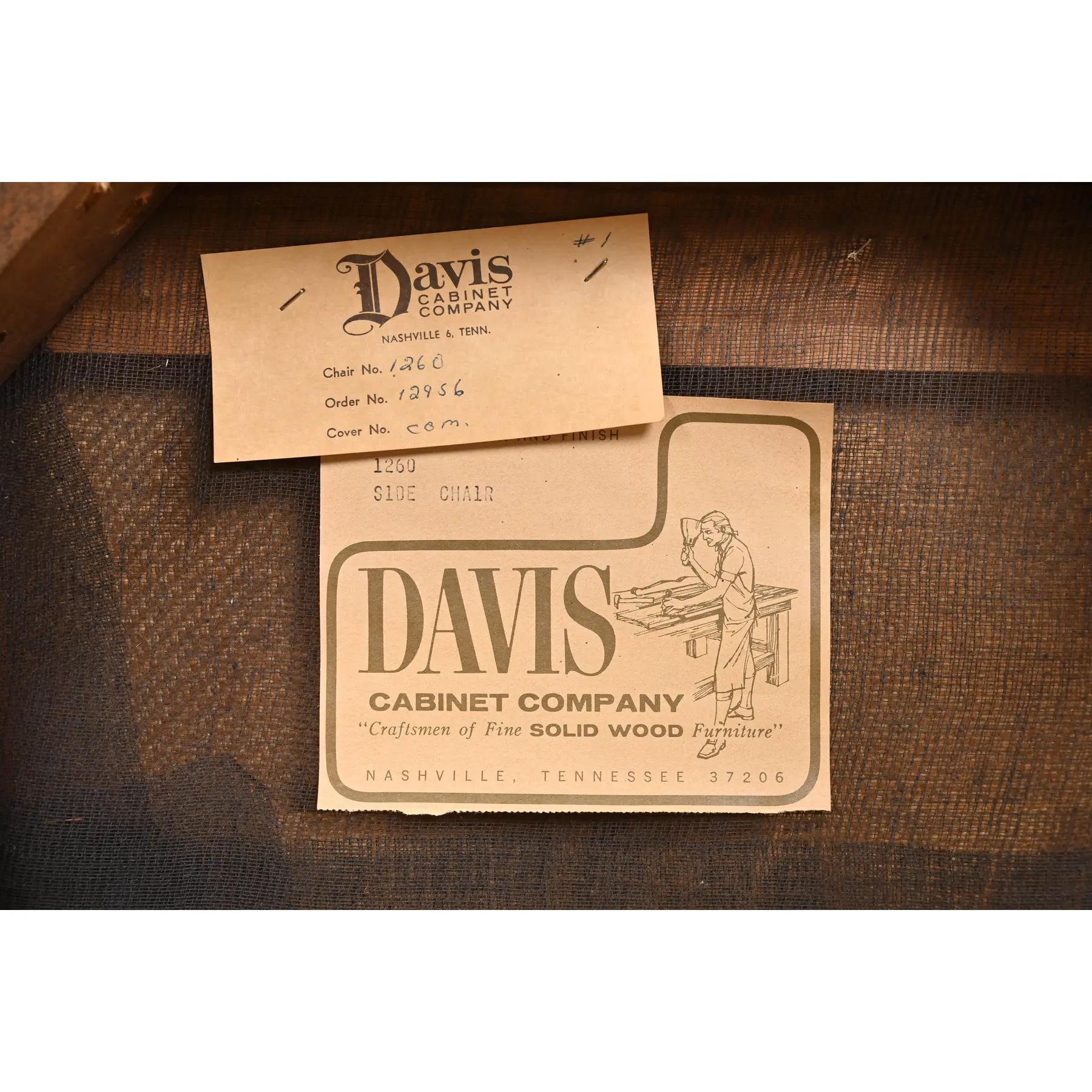 Davis Cabinet Company Queen Anne Esszimmerstühle aus massivem Nussbaumholz, Sechser-Set im Angebot 6