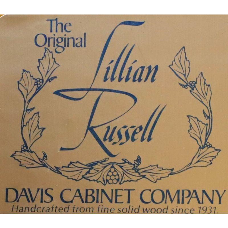 DAVIS CABINET Lillian Russell Solid Walnut Victorian Slant Drop Front Desk - A 4