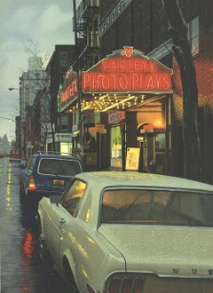 1983 Davis Cone 'Variety Photoplays, Soho' Realism Soho Lithograph
