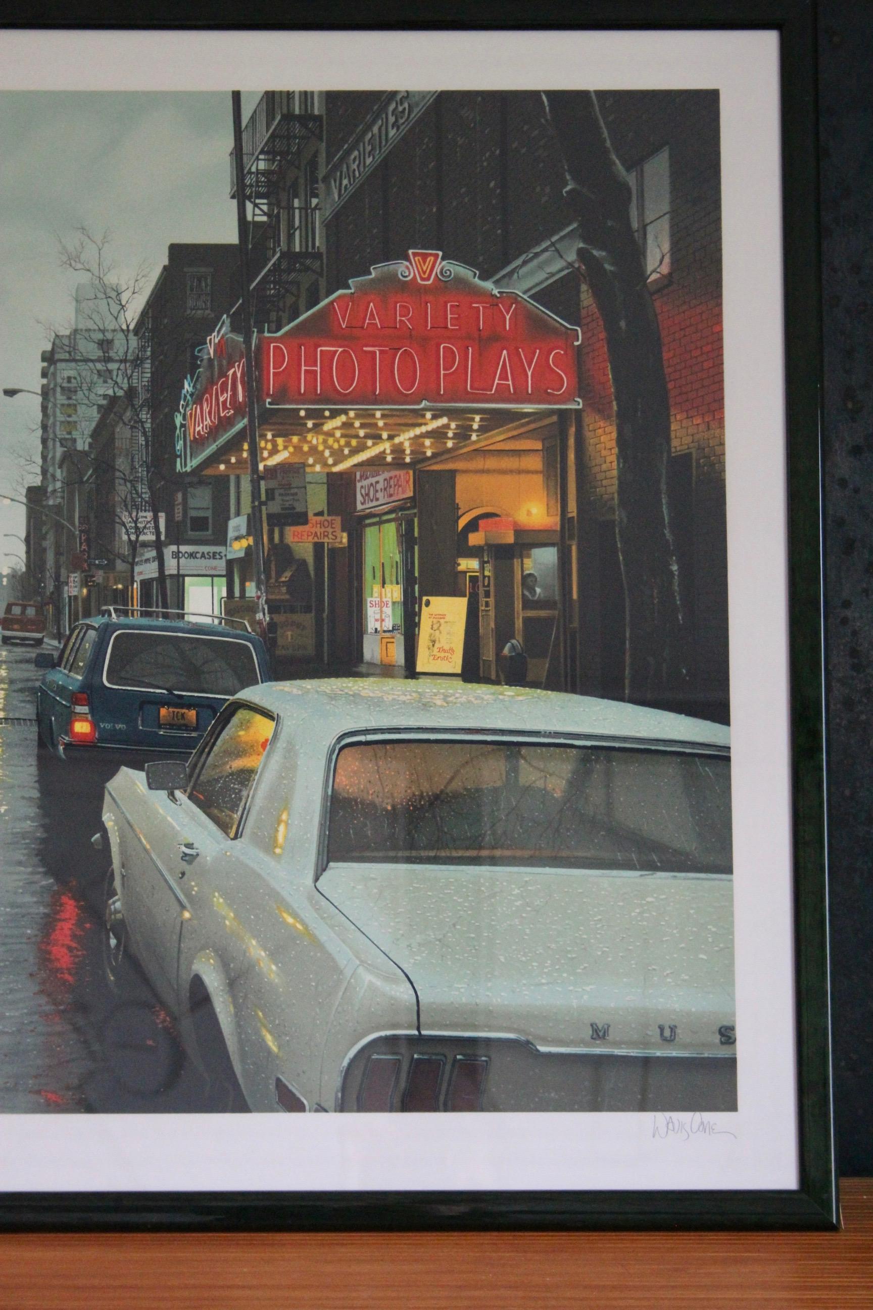 Américain Davis Cone 1983 Variety Photo Plays Signée Lithographie en édition limitée en couleurs en vente