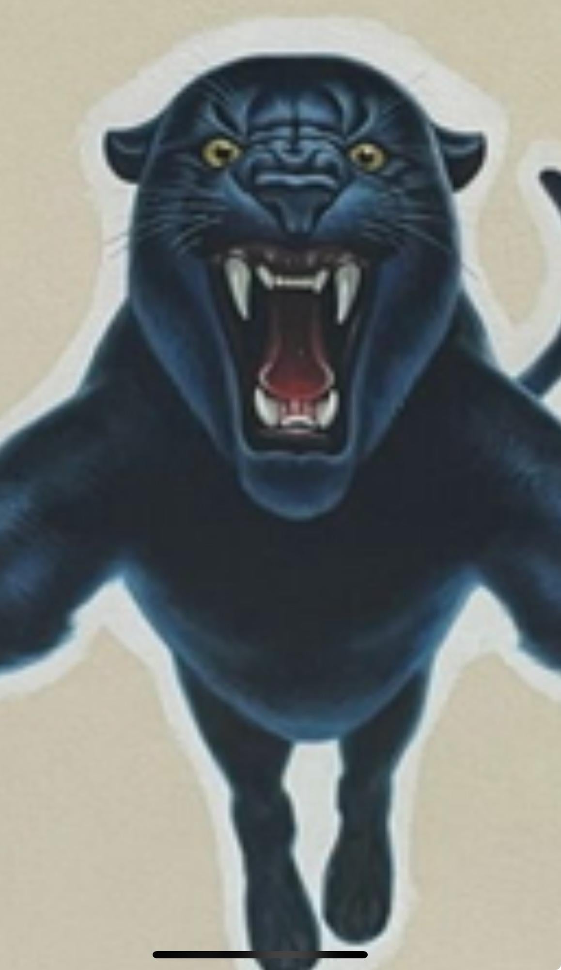 Davis Meltzer ( 1930-2017) Gouache auf Karton Pantherillustrationen für Slazenger (Glas) im Angebot