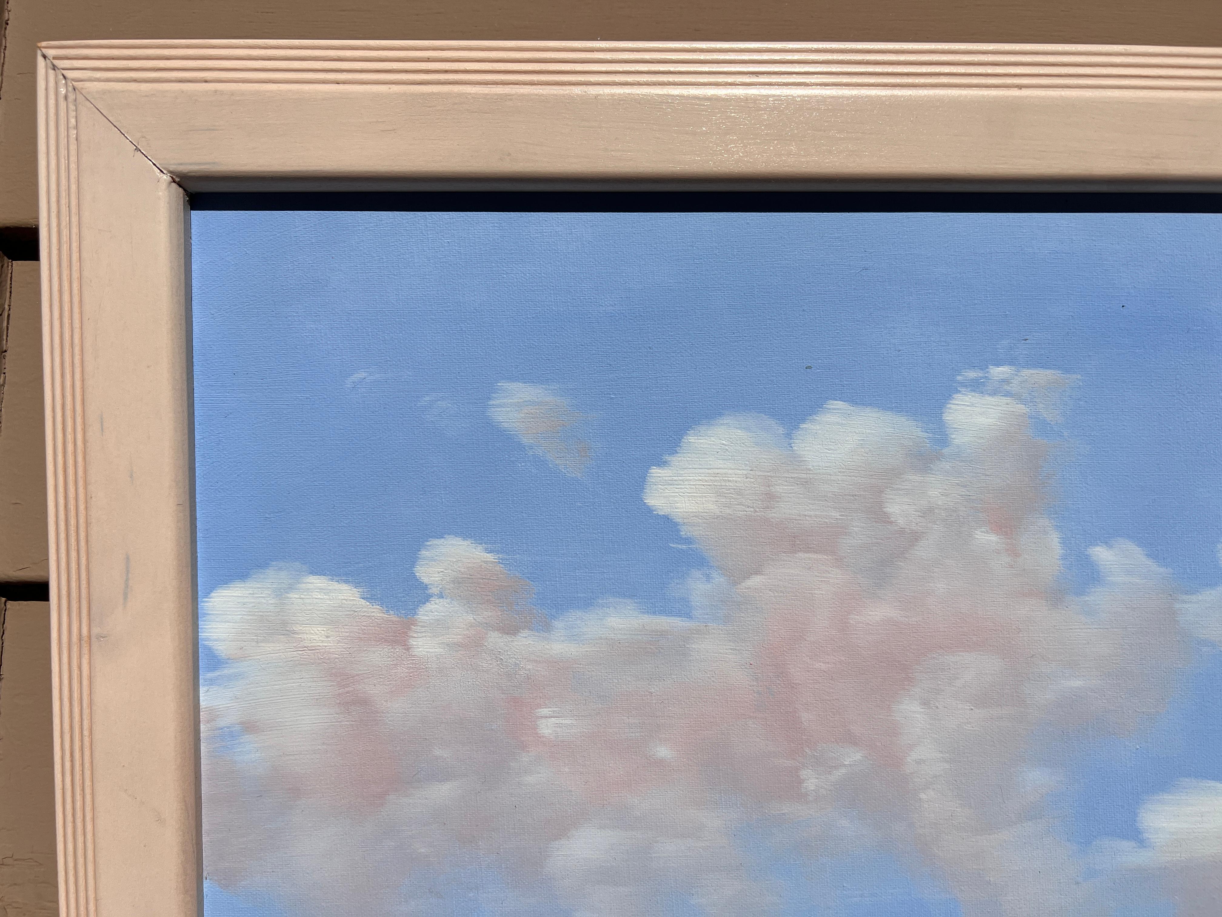Großes Ölgemälde auf Leinwand, Meereslandschaft, Segelschiff im Meer, Davis Davis, gerahmt im Angebot 3