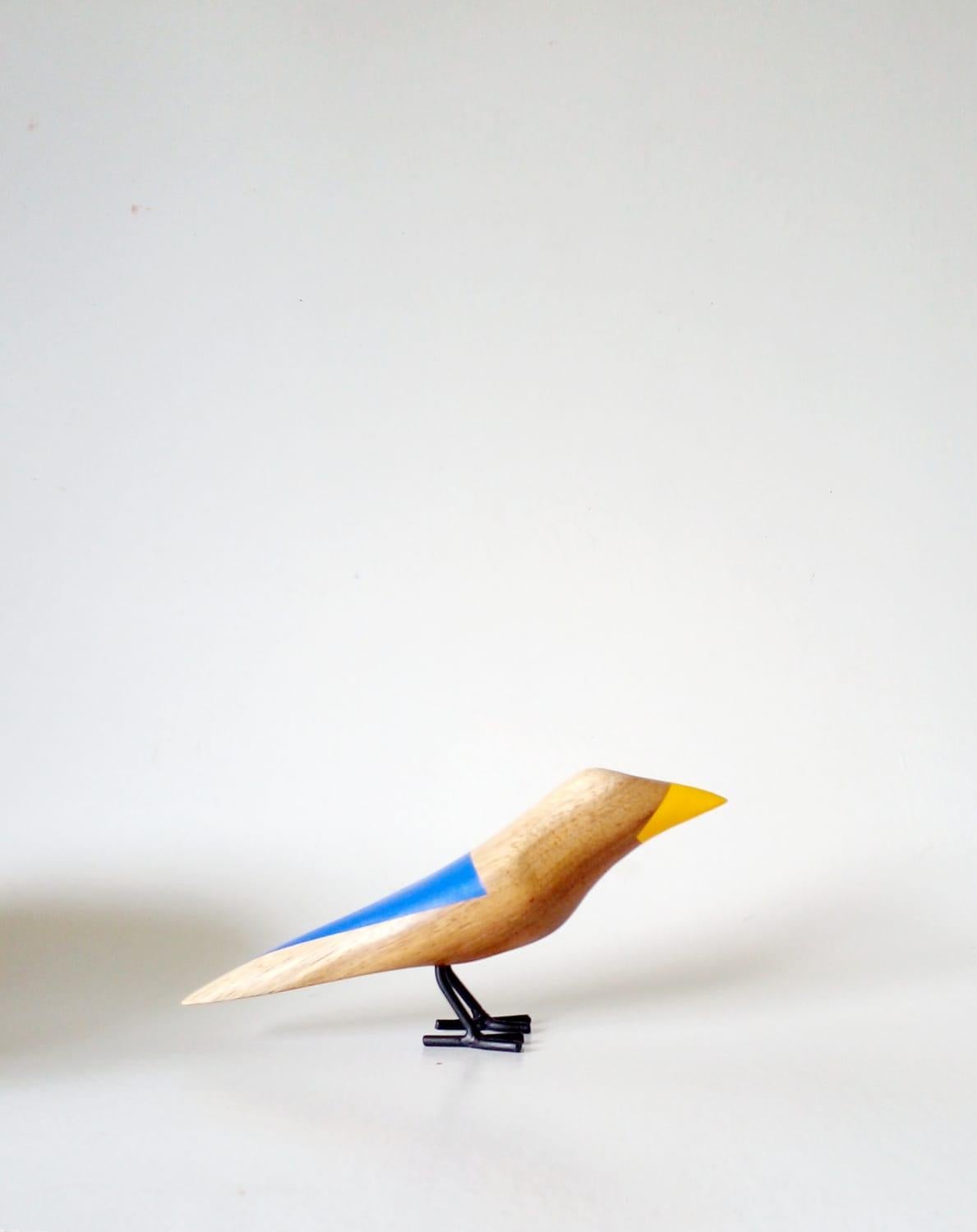 Birdies Collection, Contemporary Art, Sustainable Art, Reclaimed Wood   - Brown Abstract Sculpture by Davit Nava