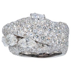 d'Avossa Ring mit weißen Diamanten